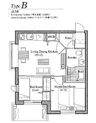 LANAI CLASSICO 3階2LDKの間取り