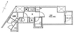 TFレジデンス蒲田 1Kの間取図画像