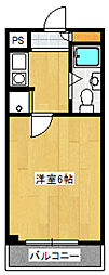グランデ永山 1Kの間取図画像