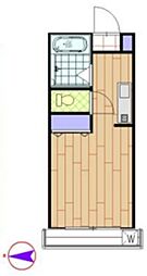 アイ・アパートメントD 1階1Kの間取り