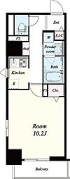 フレール江坂レジデンシャル 1Kの間取図画像
