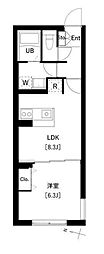 エスグランデ板橋 1LDKの間取図画像