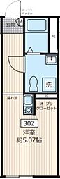 センターテラス ワンルームの間取図画像