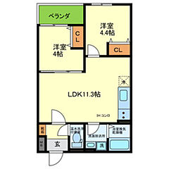 物件の間取り