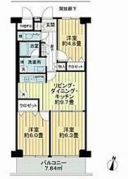 ニューライフマンション木場 3LDKの間取図画像
