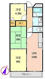 ビックノース92 3LDKの間取図画像
