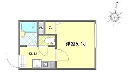 MaisonSoleil 1Kの間取図画像