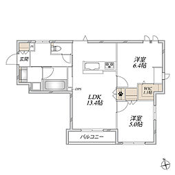 (仮称)足立区梅田メゾン 2LDKの間取図画像