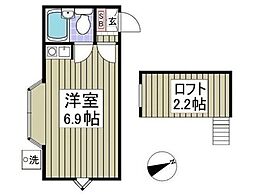 サンピア七林 ワンルームの間取図画像