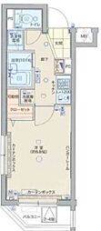 パティーナ馬込 1Kの間取図画像