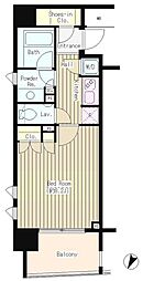 コクヨーレ日本橋 6階1Kの間取り
