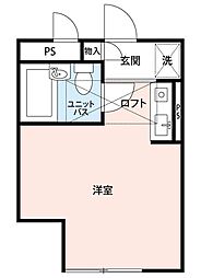 ジュネパレス松戸第175 ワンルームの間取図画像