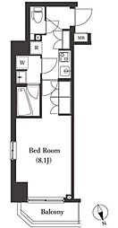 ARKMARK大森西 3階1Kの間取り