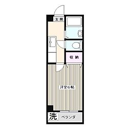 ノースフィルド田中 1Kの間取図画像