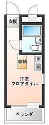 TOP中野第2 ワンルームの間取図画像
