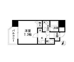 エコロジー栄レジデンス 1Kの間取図画像