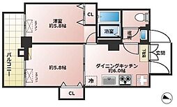 間取図画像 2DK