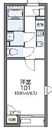 レオネクストシャトン 1Kの間取図画像