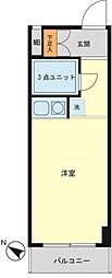 GSプラザ桜木町 ワンルームの間取図画像