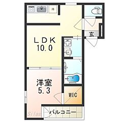 フジパレス堺北庄町 1LDKの間取図画像