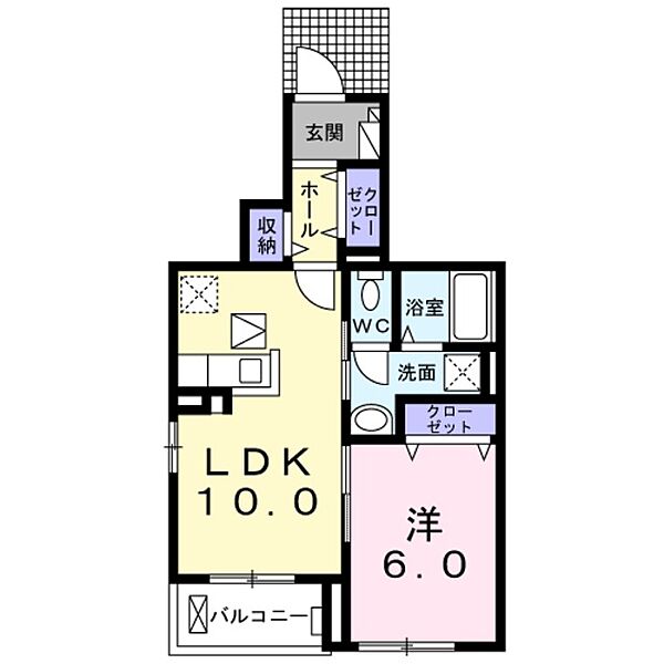 和歌山県和歌山市木ノ本(賃貸アパート1LDK・1階・41.25㎡)の写真 その2