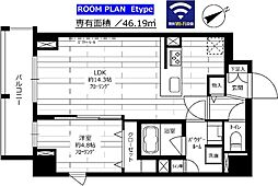 ステージファースト吾妻橋 1LDKの間取図画像