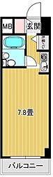 シーアイマンション鶴見 ワンルームの間取図画像