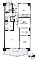 ジュヌ・フィーユ 3LDKの間取図画像