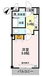 グランシャリオ 1Kの間取図画像