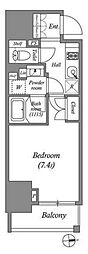 エステート三田 1Kの間取図画像