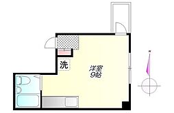 向島サンロードズマンション ワンルームの間取図画像