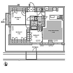 Ｂｒｉｌｌｉａ　ｉｓｔ　池尻大橋 8階3SLDKの間取り
