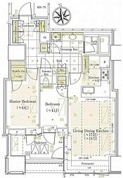 三田ガーデンヒルズ NORTH HILL 2LDKの間取図画像