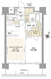 コムレジ赤羽 1LDKの間取図画像