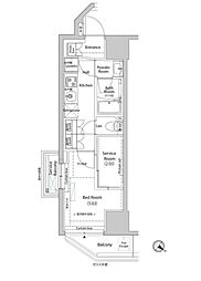 ARKMARK巣鴨COURT 1Kの間取図画像