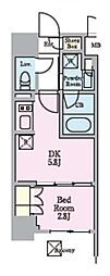 LIVIOMAISON木場 1DKの間取図画像