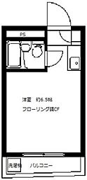 ロータリー大岡山第3 ワンルームの間取図画像