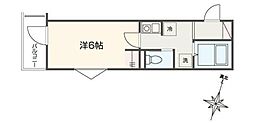 MELLAS西川口IV 1Kの間取図画像