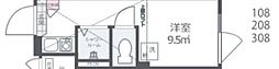 ノースヒル新宿ウエスト ワンルームの間取図画像