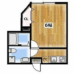 Ambition西区土屋 1Kの間取図画像