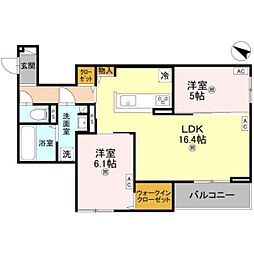 間取図画像 2LDK