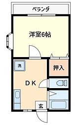 グランドール・F 1Kの間取図画像