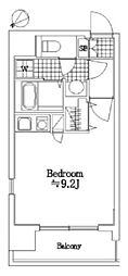 ダイナシティ田端 ワンルームの間取図画像