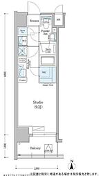 Urbanex深川住吉 ワンルームの間取図画像