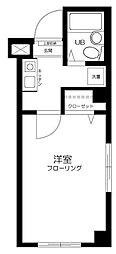 コスタシティ平井 1Kの間取図画像
