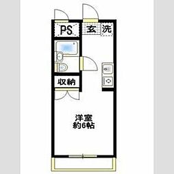 スチューデントハウス村田 3階ワンルームの間取り
