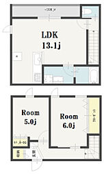 ImagawaMidGardenSuite 2LDKの間取図画像