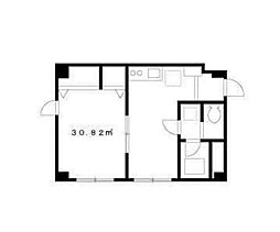 リブレ・ハルミ 2階1DKの間取り