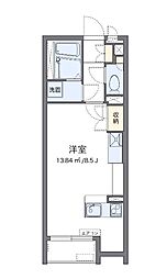 ミランダサウスビュー 1Kの間取図画像