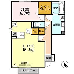 間取図画像 1LDK